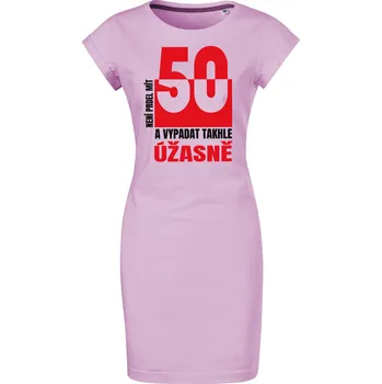 Dámské šaty Bavlněné letní šaty Není prdel 50 Velikost: M, Barva: Orchid