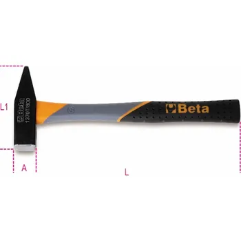 Kladivo Beta Tools zámečnické kladivo s plastovou rukojetí 1 kg 360 mm (1370T/1000)
