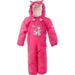 PiDiLiDi Dívčí zimní overal s kožíškem - Růžový Velikost: 80
