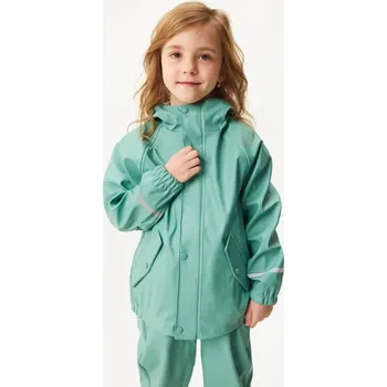 Dívčí bunda Unuo Dětská nepromokavá bunda - Zelená Velikost: 80-86
