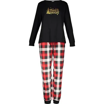 Dámské pyžamo LASCANA Schwarz/ Rot 2699324 40/42