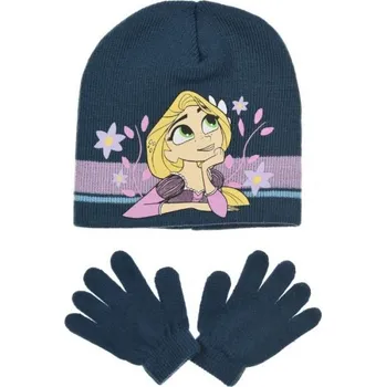 Čepice Sun City Zimní set princezny Barva: Modrá, Velikost: 54
