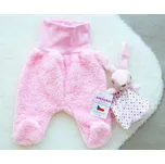 Amálka Chlupaté polodupačky pro miminko - Růžové Velikost: 74