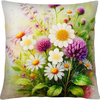 Polštář Dekorační polštář 3D SPRING MEADOW 40x40 cm Mybesthome Varianta: Povlak na polštář, 40x40 cm