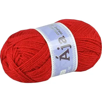 Příze Příze Ája 933 tmavě červená