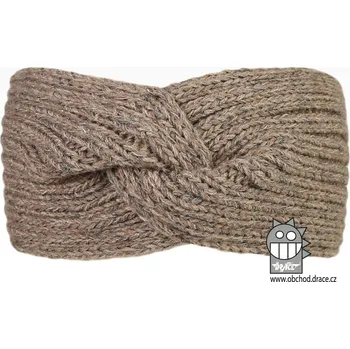 Čelenka Dráče Pletená čelenka twist - šedo-hnědá (uni) Velikost: uni