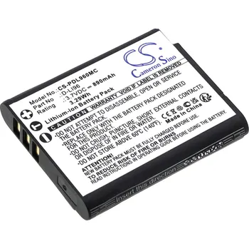 Baterie pro mobilní telefon Baterie pro Pentax Wg-1000, 890 mAh, Li-Ion