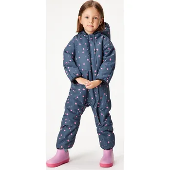 Kojenecká kombinéza Unuo Dětská zimní kombinéza - Květiny Velikost: 74-80