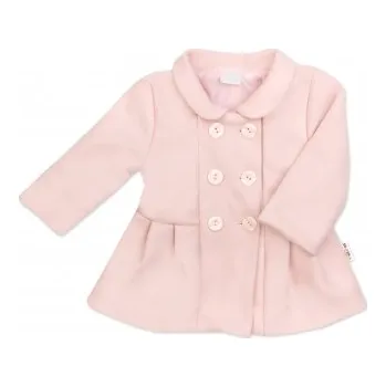 Baby Nellys Flaušový růžový kabátek Velikost: 80