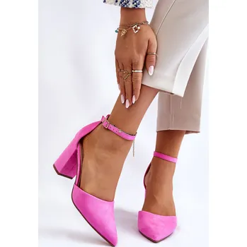 Dámské lodičky Boto Semišové lodičky na podpatku Lexie Barva: Růžová, Velikost: 37