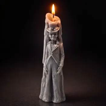 Svíčka Vonná svíčka Mrtvý ženich | 37 g | Svíčkománie3D | Barva: Šedá