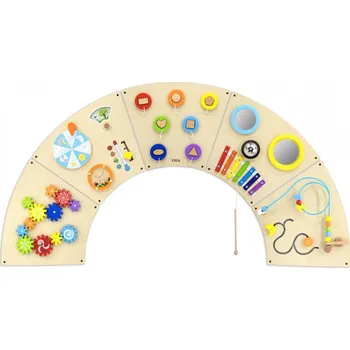 Dřevěná hračka Oblouková nástěnná manipulační deska VIGA Montessori