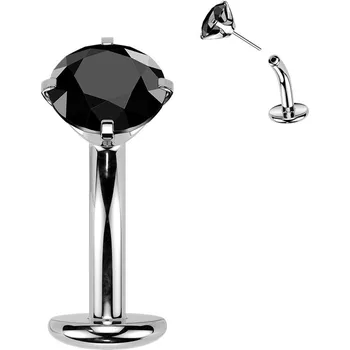 Piercing Šperky4U Obrácený PUSH IN piercingu do pupíku TITAN - TIT1711-K