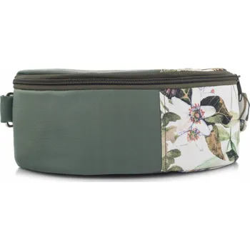 Ledvinka Belveder ledvinka dámská Květinová ledvinka z veganské kůže zelená