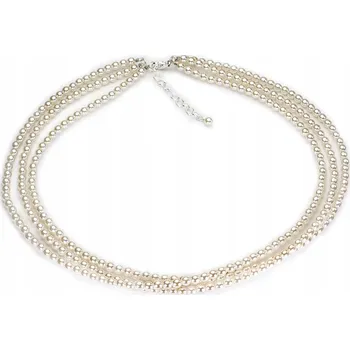 Náhrdelník Dámský náhrdelník Kiara s perličkami, 40 cm, stříbrný