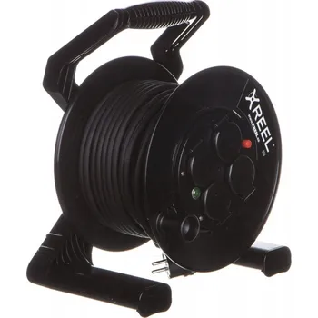 Napájecí kabel Prodlužovací Kabel na bubnu Pce 30 m 4 ks černý