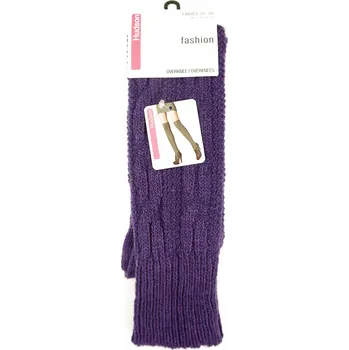 Dámské ponožky Zimní silné podkolenky s vlnou HUDSON pletený vzor švestkové 35-38