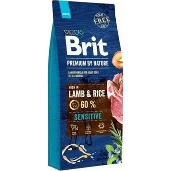 Krmivo pro psa BRIT Premium Lamb with Rice Dog Krmivo 8 kg
