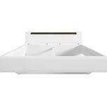 Stylová postel Atlanta, bílý lesk