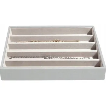 Šperkovnice Šperkovnice na bižuterii pěti-komorová šedá