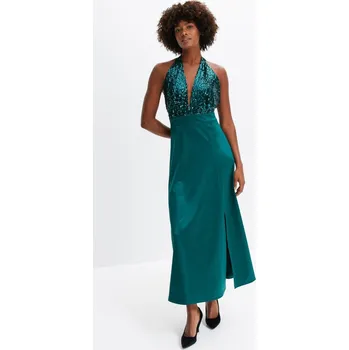 Dámské šaty ŠATY MAXI S CEKINAMI 40/42