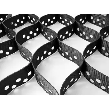 Geotextilie GEOMAT Geobuňka s děrovanou stěnou – Geomacell S 38/50 - 38 buněk/m², výška 50 mm 3,5×6,63 m [23,21 m²] – cena za m²