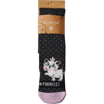 Dívčí oblečení Dětské punčocháče Aura Via šedé bavlna velikost 128