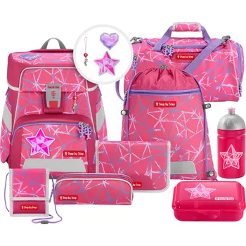 Školní batoh Školní aktovka SPACE pro prvňáčky - 9-dílný set, Step by Step Star Stella + dárek ZDARMA