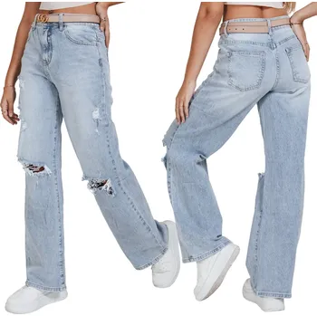 Dámské džíny DStreet UY2491 dámské rovné džíny velikost XS