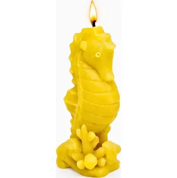 Svíčka Vonná svíčka mořského koníka | 45 g | Svíčkománie3D | Barva: Žlutá