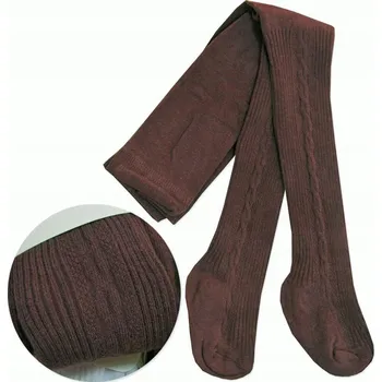 Dívčí oblečení Dětské bavlna punčocháče Noviti hnědé barvy velikost 104