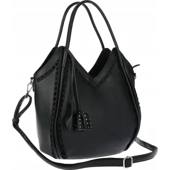 Kabelka Dámská kabelka kufřík shopper italská Maria C. prostorná MC602 černá