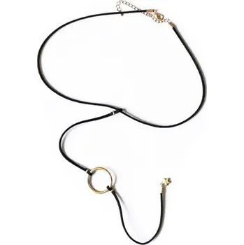 Náhrdelník NÁHRDELNÍK CHOKER S KOLEČKEM A HVĚZDIČKOU N465