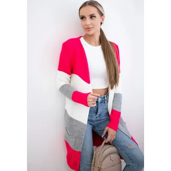 Dámský svetr Kesi dámský svetr vícebarevný klasický do půlky stehen, velikost M/L