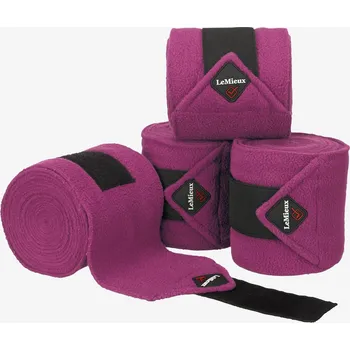 Ochrana nohy a ocasu LeMieux Bandáže fleecové Polo LeMieux, 4 ks, 3,8 m, plum FULL