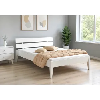 Postel Dřevěná postel Fiesta bílá, 180x200cm, masiv borovice