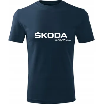Tričko Pánské tričko D240 SKODA GADAĆ FABIA tmavě modré vel M