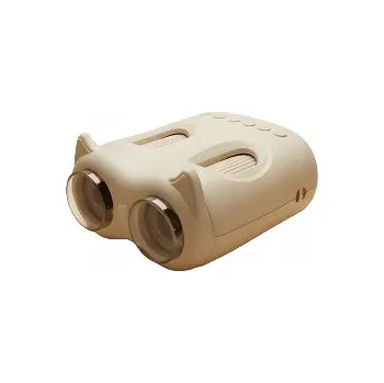 Dalekohled Béžový Dalekohled a Mikroskop pro Děti 2v1 - Edukační Hračka KidLupe