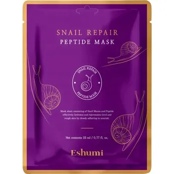 Pleťová maska ESHUMI Repair Snail Peptide Mask pleťová maska v plátýnku 23 ml