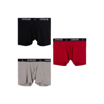 Pánské spodní prádlo Jordan men flight cotton core 3pk bb boxer L