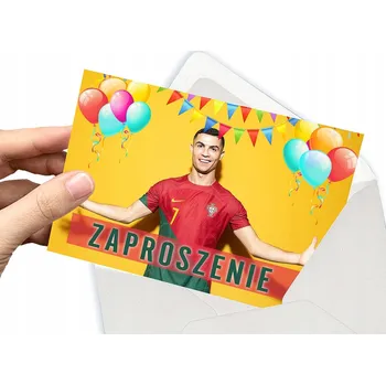 Pozvánka POZVÁNKA CRISTIANO RONALDO NA DĚTSKOU OSLAVU + OBÁLKA DÁREK