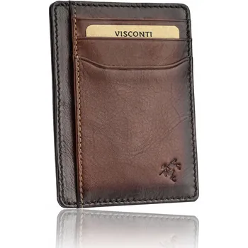 Peněženka Visconti pouzdro na doklady z pravé nubukové kůže