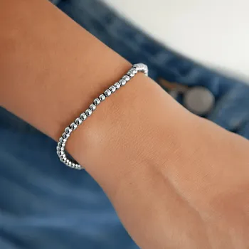 Náramek Jednoduchý kuličkový ocelový náramek „Pure Beads“ č. 1880