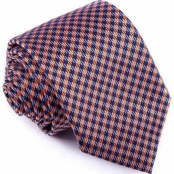Kravata Kravata modrooranžová vzorek Greg 94264, Velikost Uni