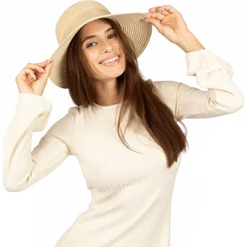 Klobouk Alessio slaměný klobouk béžový - univerzální velikost