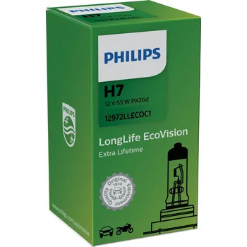 Žárovka Philips H7, LongLife EcoVision 12972LLECOC1