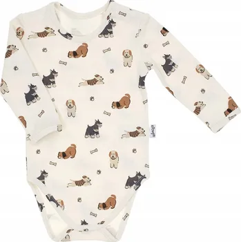 Kojenecký body Kojenecké body s dlouhým rukávem a pejsci Nicol, vel. 74