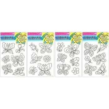 Speciální výtvarná barva Předloha k barvám na sklo 38x21cm, vyvýšená kontura Jaro [A]