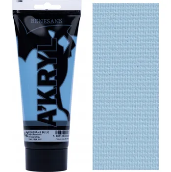 Vodová barva Akrylová Barva Renesans 42 renesans světle modrá 200 ml