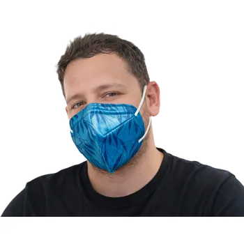 respirátor Balerina Czech s.r.o. Balerina zdravotnický nano respirátor FFP2 PFHM731 - Blue leaves